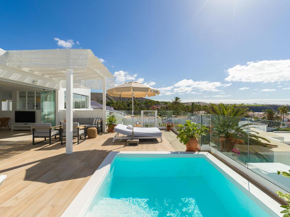 Pasitoblanco Porto Mare 7 Seaview Villa Private Heated Pool Pasito Blanco Bagian luar foto