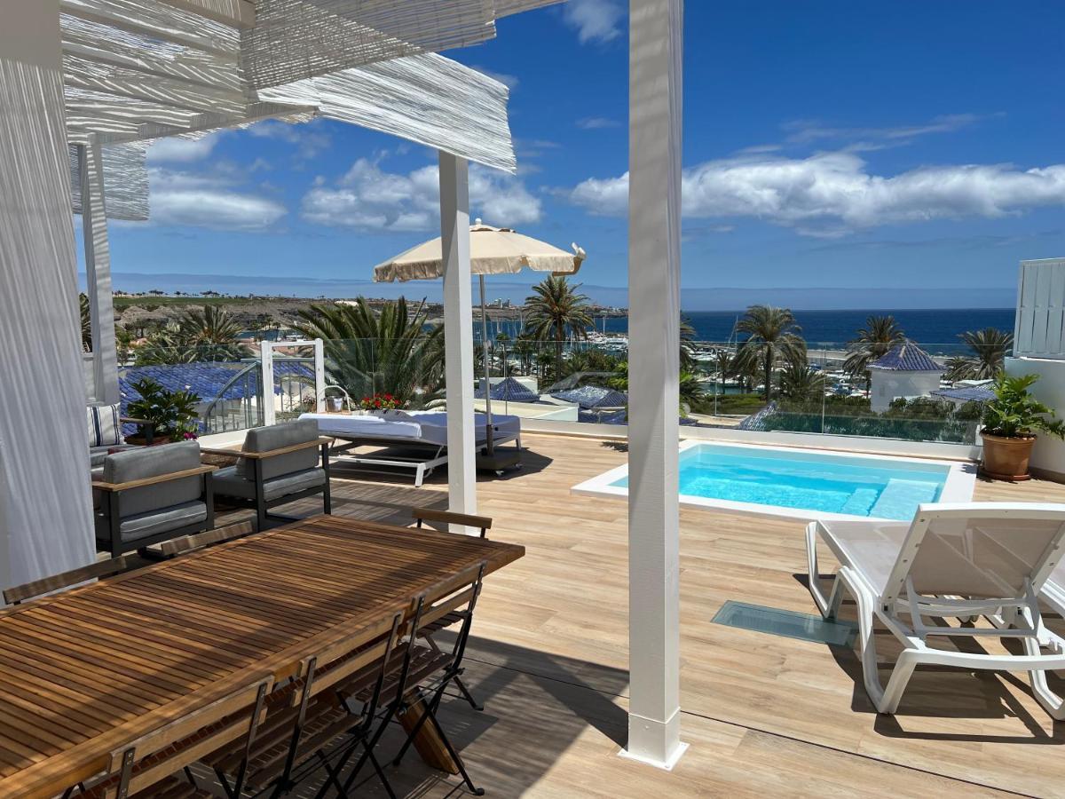 Pasitoblanco Porto Mare 7 Seaview Villa Private Heated Pool Pasito Blanco Bagian luar foto