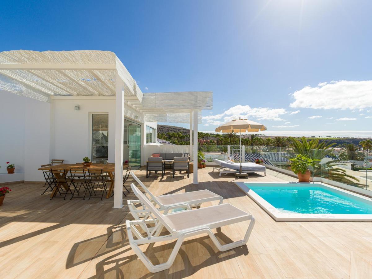 Pasitoblanco Porto Mare 7 Seaview Villa Private Heated Pool Pasito Blanco Bagian luar foto