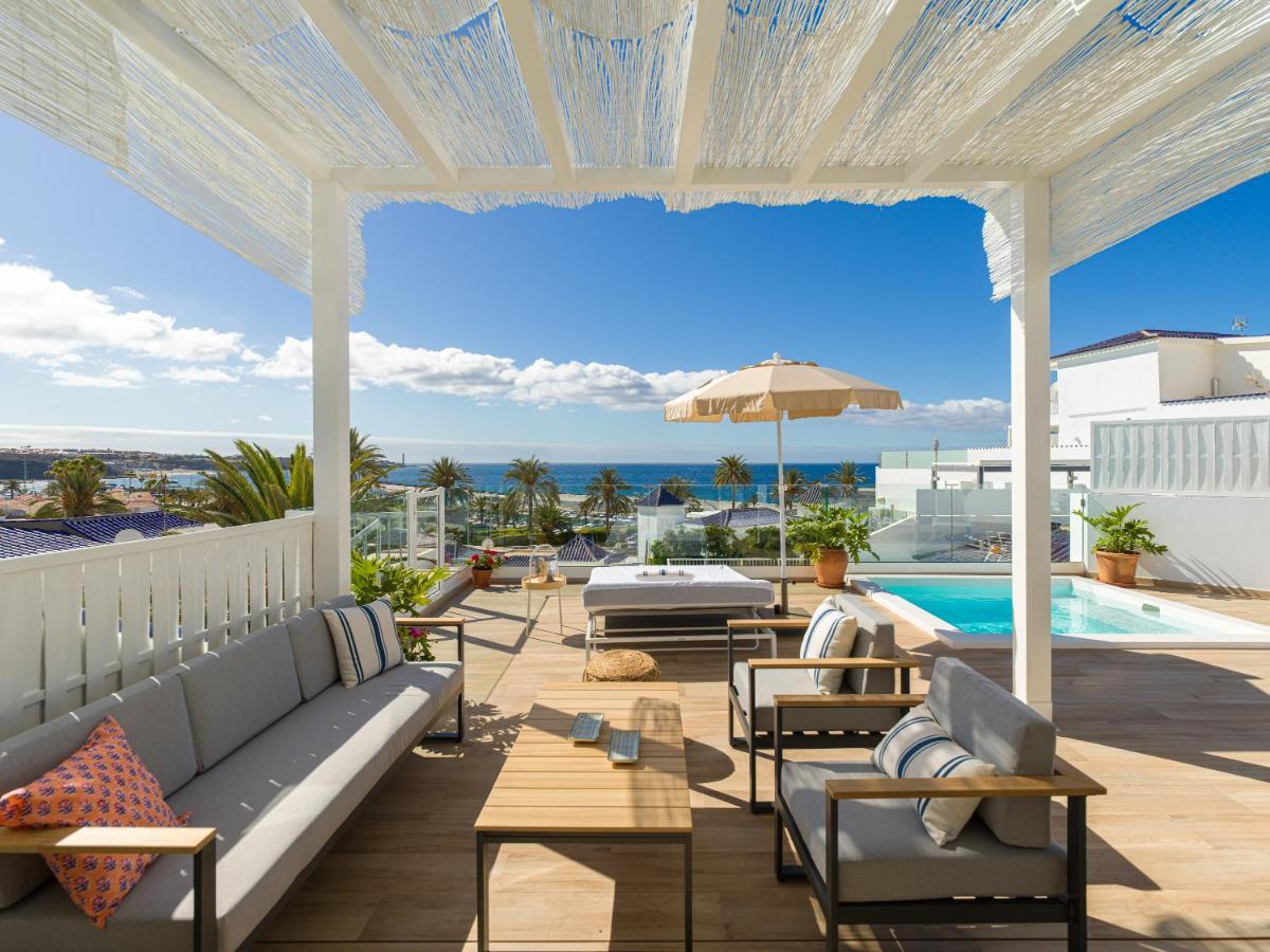 Pasitoblanco Porto Mare 7 Seaview Villa Private Heated Pool Pasito Blanco Bagian luar foto