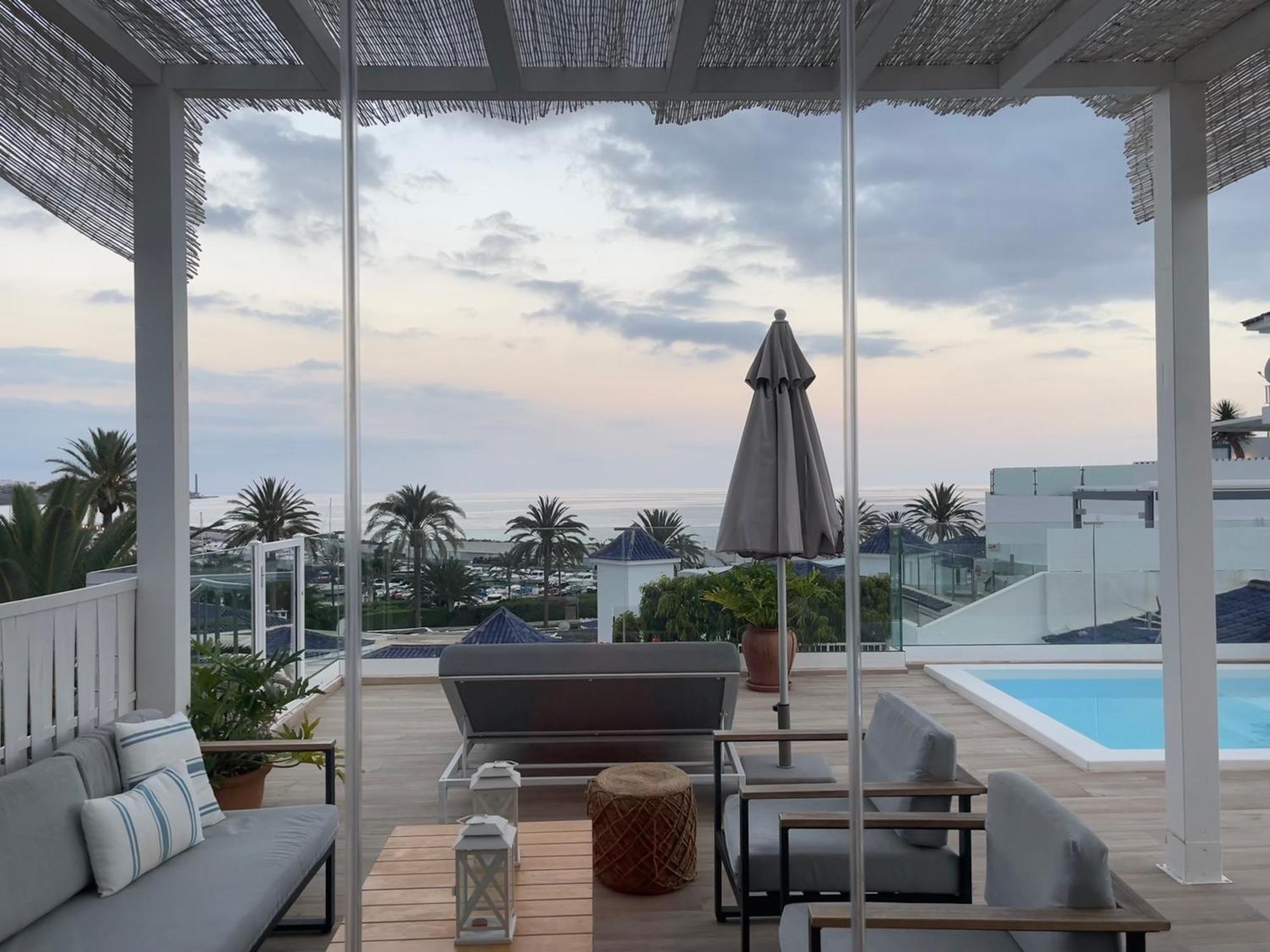 Pasitoblanco Porto Mare 7 Seaview Villa Private Heated Pool Pasito Blanco Bagian luar foto